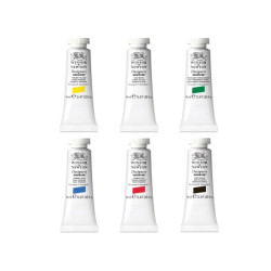 Winsor&Newton primary zestaw gwaszy 6x14ml - sklep plastyczny - szał d