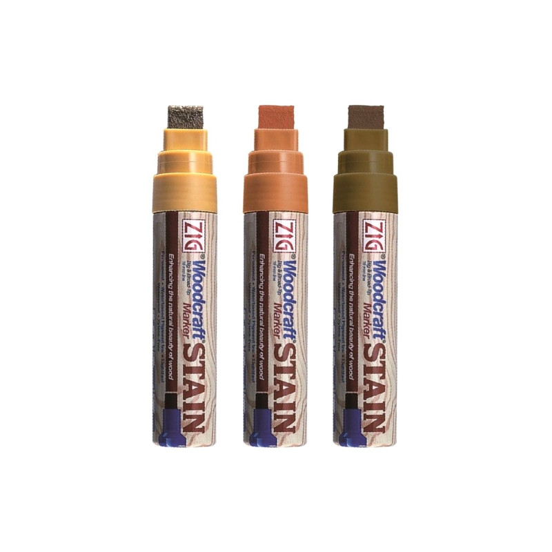 Kuretake woodcraft stain markers for wood 15mm - szal art - sklep plas