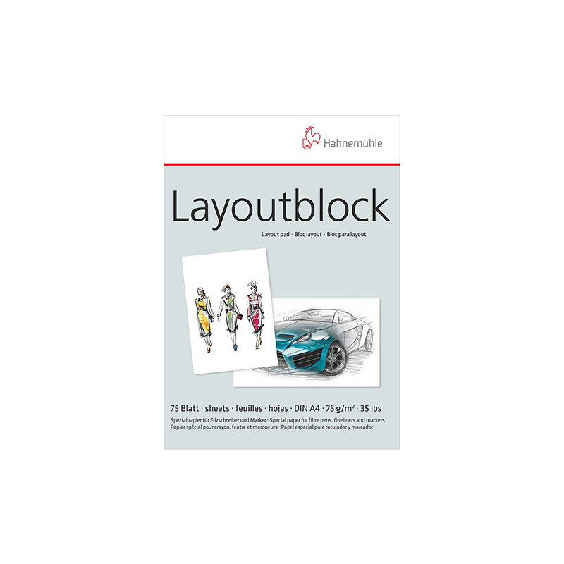 Blok Hahnemuhle layout do markerów 75g 75ark - sklep plastyczny - szał