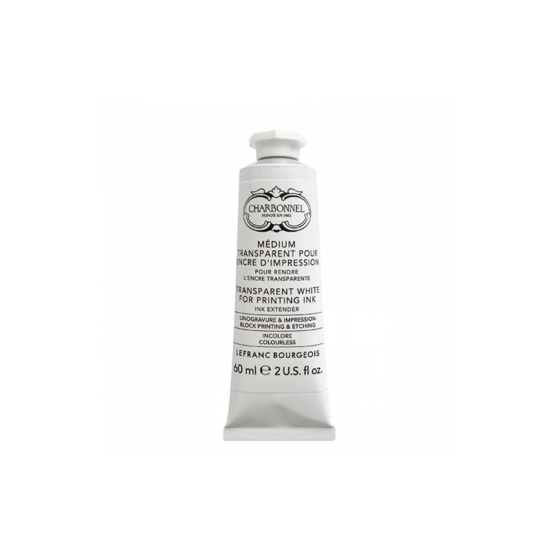 Charbonnel medium transparent white for printing ink 60ml