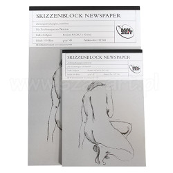 AMI newsprint block gray 49g 100ark - art store - sz