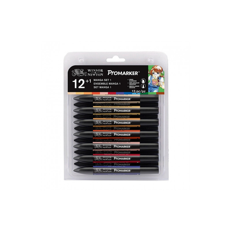 Winsor&Newton promarker manga set1 13 colours