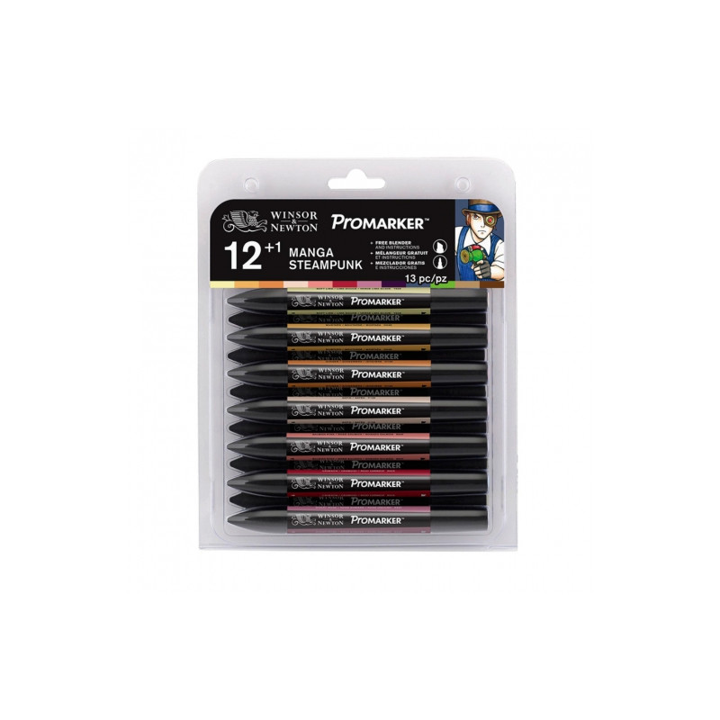 Winsor&Newton promarker manga steampunk set 13 colours