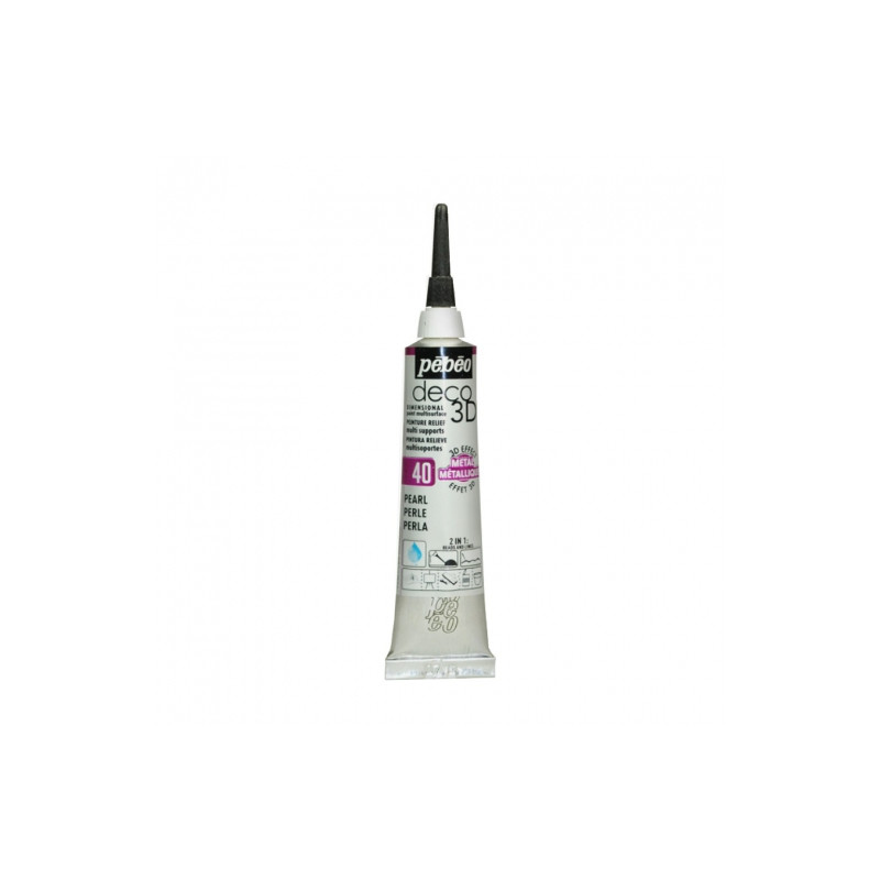 Contour metallic paint Pebeo Deco 3D 20ml - szal art - sklep plastyczn