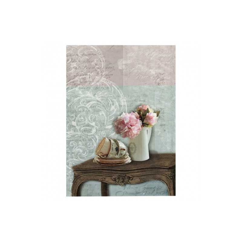 Papier ryżowy do decoupage filiżanki stół A4 ITD R766- sklep plastyczn
