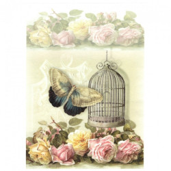 Rice decoupage paper A4 ITD R759