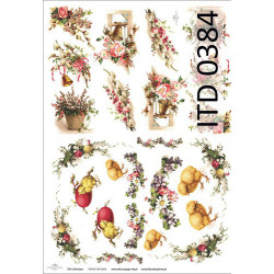 Decoupage Paper A3 ITD 384 - sklep plastyczny - szał dla plastyków