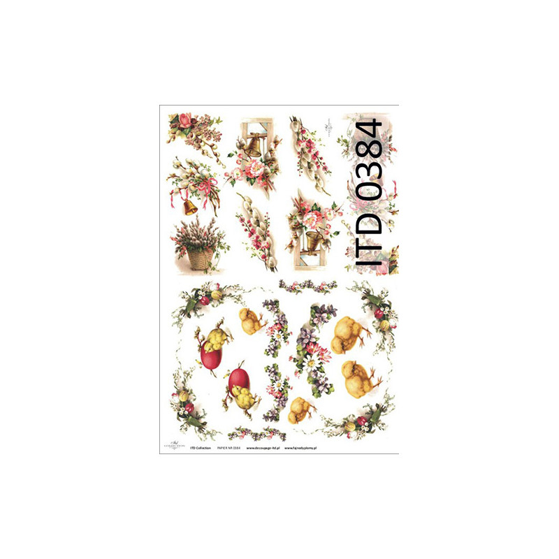 Decoupage Paper A3 ITD 384 - sklep plastyczny - szał dla plastyków