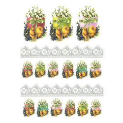 Papier ryżowy do decoupage A4 ITD R304 wielkanoc - sklep plastyczny -