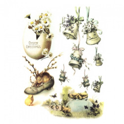 Rice decoupage paper A4 ITD R477 easter decorations