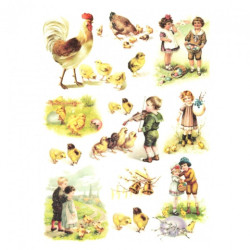 Rice decoupage paper A4 ITD R298 easter