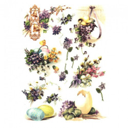 Rice decoupage paper A4 ITD R484 easter decorations