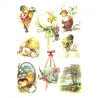 Rice decoupage paper A4 ITD R485 easter eggs