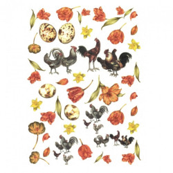 Decoupage Rice Paper A4 ITD R074 easter tulips