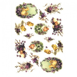 Decoupage Rice Paper A4 ITD R299 - sklep plastyczny - szał dla plastyk