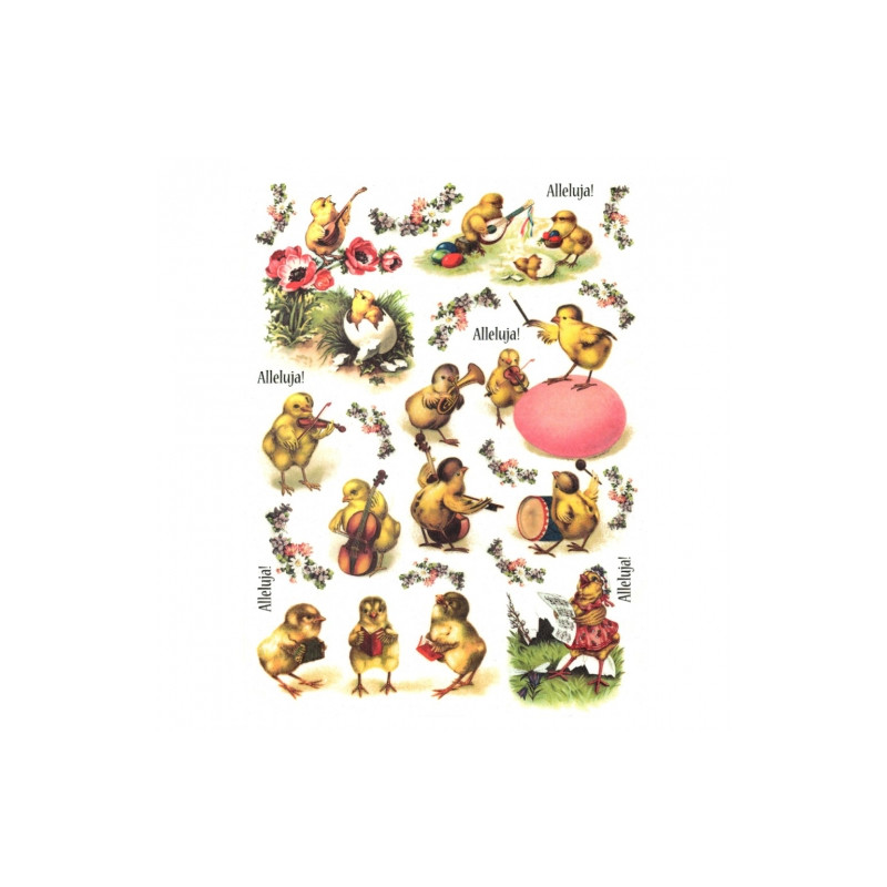 Decoupage Rice Paper A4 ITD R284 easter chicks