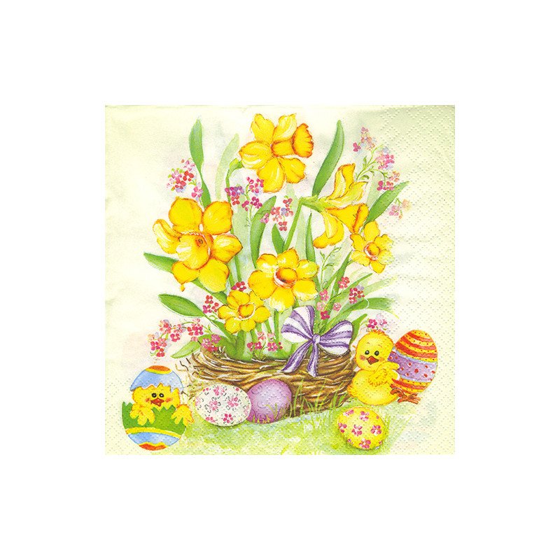 Decoupage Easter Napkin 21-SLWL 008101 - sklep plastyczny - szał dla p