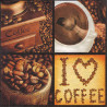 Napkin for decoupage Maki 24-039601 i love coffe