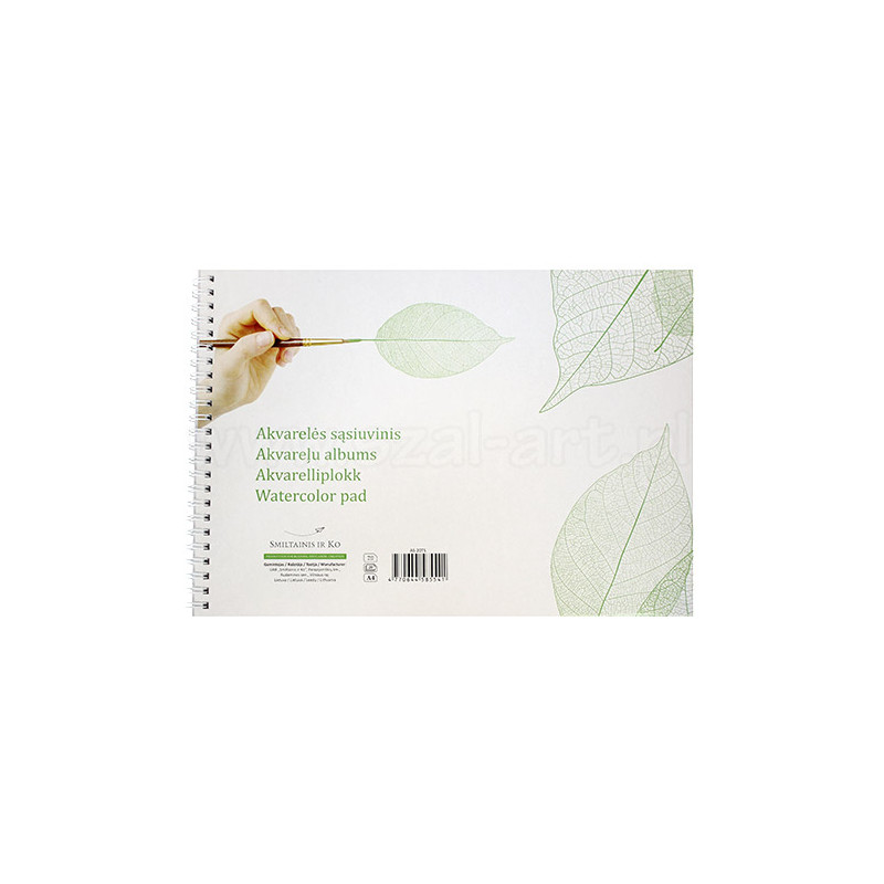 Blok SM-LT watercolor pad akwarelowy 200g 20ark spirala - sklep plasty