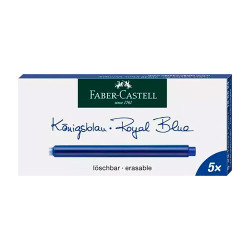 Faber-Castell naboje atramentowe długie 5 sztuk - sklep plastyczny - s