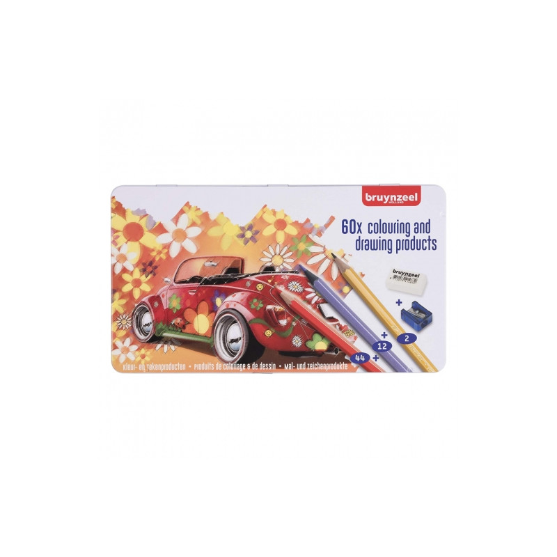 Set of 60 pencils Bruynzeel metallic pencils