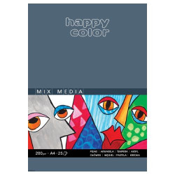Block Happy Color mix media 200g 25 sheets - szal art - sklep plastycz
