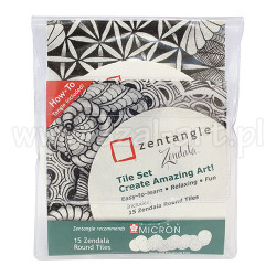 Zentangle Zendala zestaw 15 sztuk - sklep plastyczny - szał dla plasty