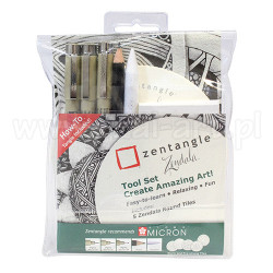 Zentangle zendala set of 10 pieces - szal art - sklep plastyczny