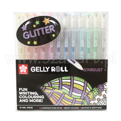 Sakura gelly roll stardust zestaw 12 długopisów żelowych - sklep plast