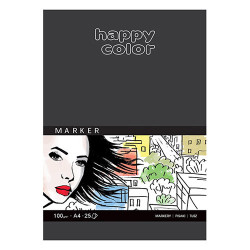 Blok Happy Color do markerów 100g 25ark - sklep plastyczny - szał dla