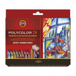 Koh-i-noor polycolor set of 24 artistic cardboard box pencils