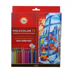 Koh-i-noor polycolor zestaw 72 artystycznych kredek karton opak - skle