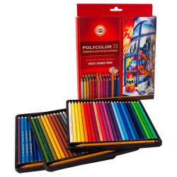 Koh-i-noor polycolor zestaw 72 artystycznych kredek karton opak - skle