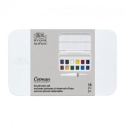 Winsor&Newton cotman brush pen set of 12 semi-spots + brush pen