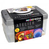 Pebeo mixed media atelier zestaw farb + akcesoria - sklep plastyczny -