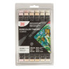 Kuretake zestaw 12 markerów kurecolor twin ws neutral&natural - sklep