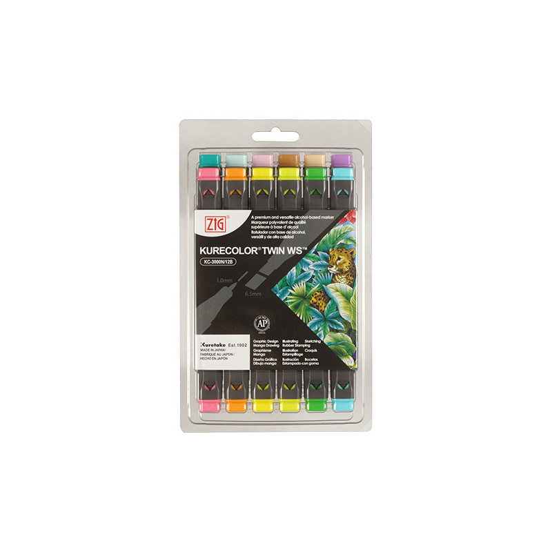 Kurecolor Twin WS Pale set of 12 markers- szal art - sklep plastyczny