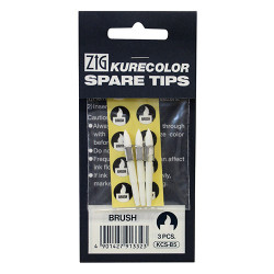 Kurecolor zestaw końcówek 3szt brush - sklep plastyczny - szał dla pla