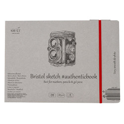 SM-LT bristol blok szyty z gumką 17,5x24cm 185g 18ark - sklep plastycz