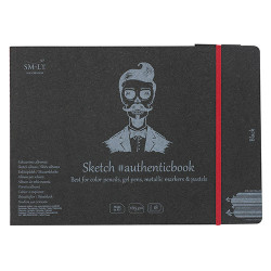 SM-LT sketch pad sewn with an elastic band A5 165g 18sheets