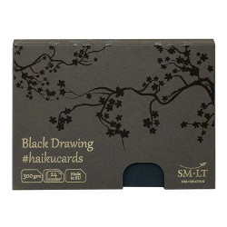 Haiku SM-LT black drawing kartki w pudełku 300g 24ark - sklep plastycz
