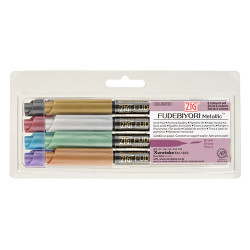 Kuretake zig fudebiyori metallic zestaw 8 pisaków pędzelkowych - sklep