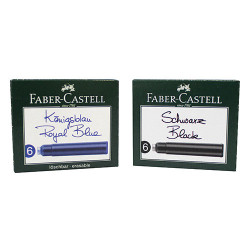 Faber-Castell ink cartridges short 6 pieces