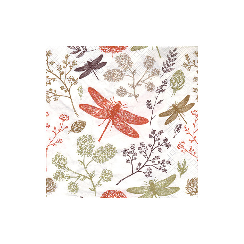 Napkin for decoupage Moa 29-043701 dragonfly