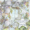 Napkin for decoupage Maki 5-016201 Christmas stars