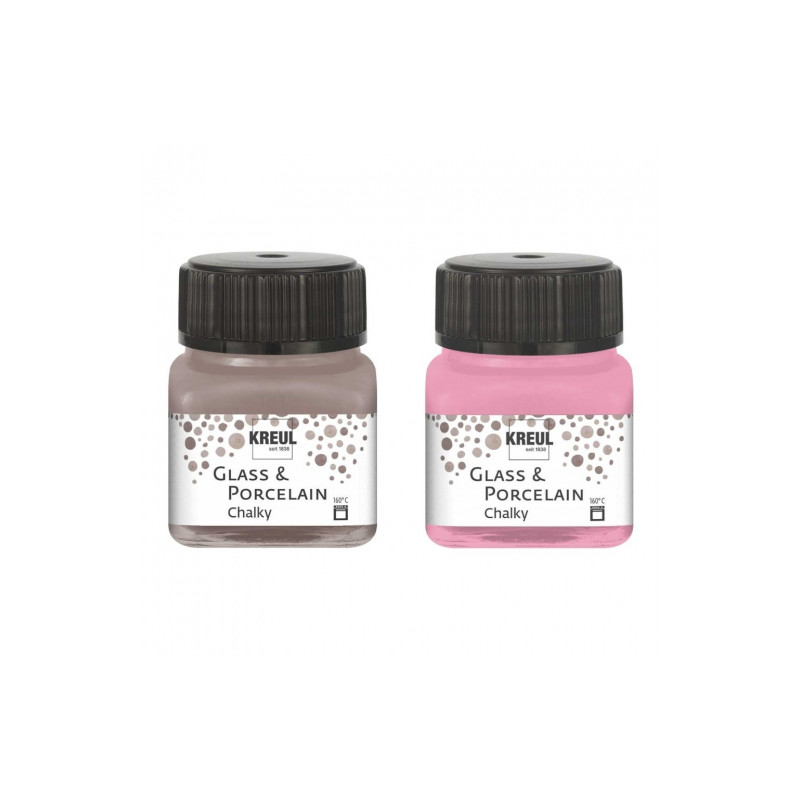 Kreul glass&porcelain chalky paint for glass and porcelain 20ml