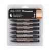 Winsor&Newton promarker skin tones 2 zestaw 6 kolorów 0290115 - sklep