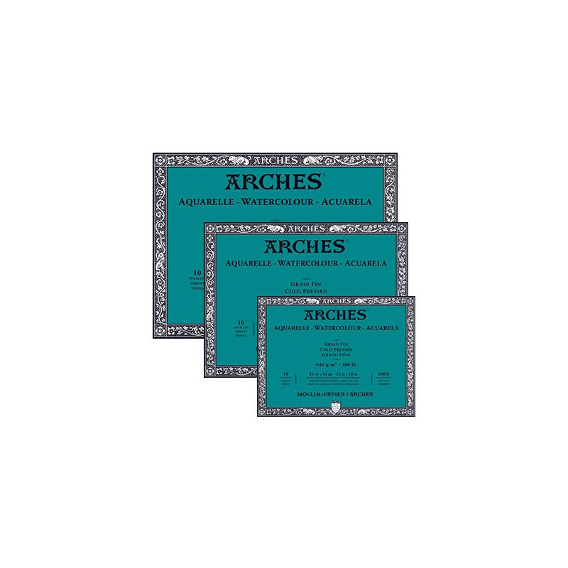 Arches watercolor block 640g 10 sheets - szal art - sklep plastyczny