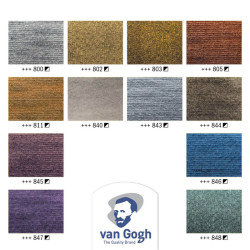 Talens van gogh metallic & interference set of 12 watercolors in a cub