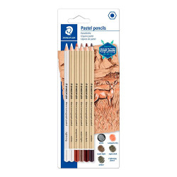 Staedtler set of 5 pastels in a crayon + highlighter